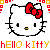 Emoticon hello kitty